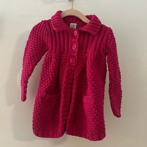 Adorable pink Old Navy sweater jacket 18-24 months